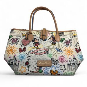 DISNEY DOONEY AND BOURKE ICONC SKETCH TOTE BAG